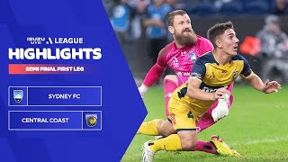 Sydney FC v Central Coast Mariners  Highlights  Isuzu UTE ALeague 202324  Semi Final First Leg [upl. by Jay]