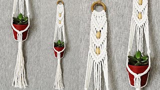 DIY PORTAMACETAS de MACRAME paso a paso PRINCIPIANTES  DIY Macrame Plant Hanger for Beginners [upl. by Jillie]