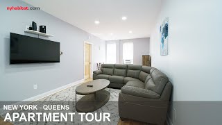 Astoria Queens New York  Furnished 3Bedroom Apartment Video Tour [upl. by Alanah]