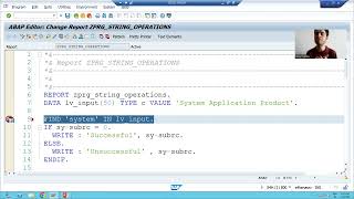 24  ABAP Programming  String Operations  FIND [upl. by Raseda]