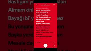 Ziynet Sali  Bilal Sonses  Yara  Speedup Lyrics  spotify speedup keşfet tiktok [upl. by Bagley]