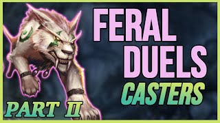 Part 2 FERAL DRUID PvP DUELS 1V1 CASTERS  WARMANE 335 PVP Wotlk PriestMageWarlock2022 TIPS [upl. by Maribeth]