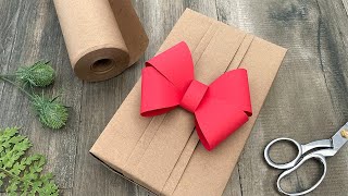 Pleated Gift Wrapping  Paper Bow  Gift Wrapping [upl. by Luciano]