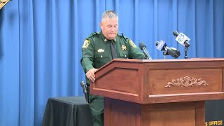 Okaloosa County sheriff addresses media following deputy shooting US Airman to death [upl. by Recneps]