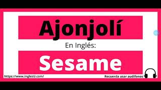 Cómo se dice Ajonjolí en inglés  Ajonjolí en ingles [upl. by Thecla]