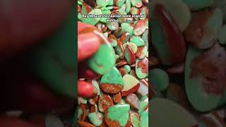 Chrysoprase stone netural in top quality chrysophrase gemstone ruby rainbow trendingshort [upl. by Aihsela]