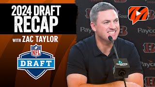 Bengals Head Coach Zac Taylor Gives Recap of 2024 NFL Draft [upl. by Hadias]