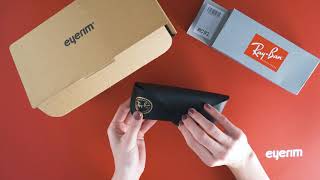 eyerim presents Unboxing of Ray Ban Round Metal sunglasses [upl. by Criswell]