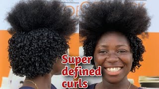 🔥WATCH Natural Kinky Hair Transformed To Super Defined curls  Transforming 4a 4b amp 4c Natural Hair [upl. by Ecnerrot]