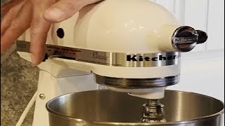 KitchenAid Classic Series 4 5 Quart Tilt Head Stand Mixer K45SS Review [upl. by Freda]