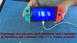 9 Riparazione Nintendo switch schermata Blu Blue Screen [upl. by Yattirb]