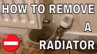 How to remove a radiator for decorating  Removing a central heating rad [upl. by Kristian35]