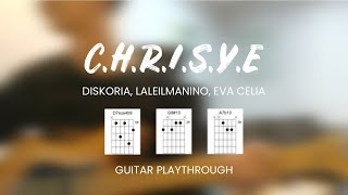 CHRISYE  Diskoria Laleilmanino Eva Celia GUITAR COVER  CHORDS [upl. by Hyacinthia898]