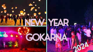 Gokarna New year celebration Beach  2024 No edits latest [upl. by Sirraf36]