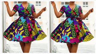 How to cut and sew a wrap Dress DETAILED [upl. by Laemaj]