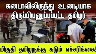 கனடாவிலிருந்து அதிரடியாக திருப்பி அனுப்பப்பட்ட தமிழர்  canada tamil peoples visitvisa jaffna [upl. by Edrick921]