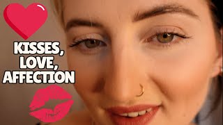 ASMR Girlfriend love kisses affection lens licks positive attention and affirmations [upl. by Relyuc309]