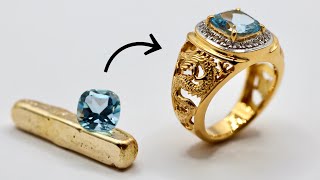 how to make gold signet ring  how its made jewellery [upl. by Aja]