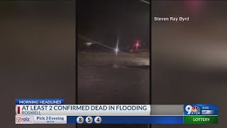 At least two confirmed dead in Roswell flooding [upl. by Mond]