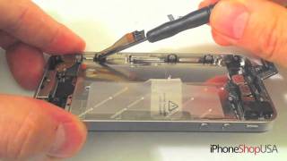 iPhone 4 Front Glass Digitizer Replacement Repair HD Tutorial DIY Complete How To Fix [upl. by Llenad]