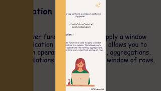 quotHow to Perform a Window Function in PySpark 📊quotPySparkBigData DataScienceMachineLearningshorts [upl. by Arrehs]