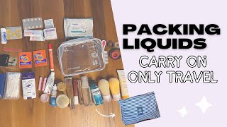 How to Pack Travel Toiletries For CarryOn Only Travel  What’s In My Bag  Minimalist Travel [upl. by Noyr80]