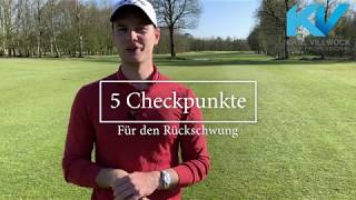 Top 5 Rückschwung Checkpunkte I Golf Tutorial [upl. by Ayalahs722]