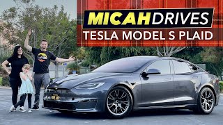 Tesla Model S Plaid  Family Review [upl. by Nerra]