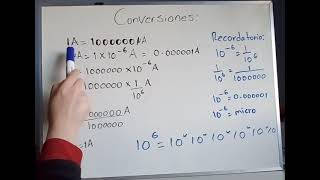 Ejercicios de conversión de amperios a microamperios [upl. by Goodrich]