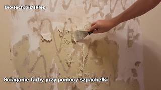 Usuwanie farby ze ściany przy pomocy środka Durostrip Masonry [upl. by Hcra]