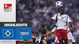 Late Equaliser in TopMatch  Hamburger SV  Hertha BSC  Highlights  MD 2  Bundesliga 2 2425 [upl. by Urbannal]