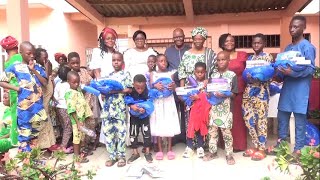 ASSOCIATION ST MICHEL ARCHANGE DU BÉNIN  DONS DE FOURNITURES SCOLAIRES AUX ORPHELINS DE TANKPÈ [upl. by Enigroeg]