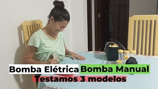 Bomba Elétrica Tira Leite Materno  Bomba Extratora Manual  Veja qual desses3 modelos valem a pena [upl. by Rosaleen]