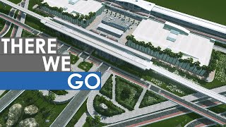 Building An ELEGANT Airport in Cities Skylines [upl. by Nawuj350]