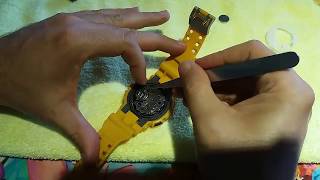 Casio G Shock 5081 ga 100 Cambio de Bateria Casio G Shock Battery Replacement [upl. by Humpage]