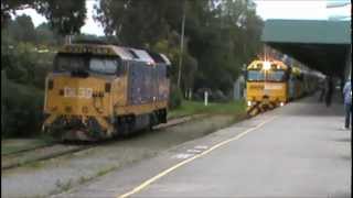 The Overland The Indian Pacific and Trans Australian Railway Centenary Train at Keswick 1492012 [upl. by Kessia]