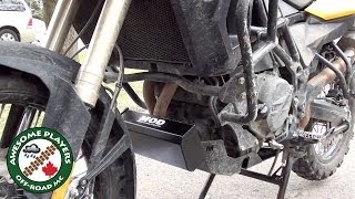 F800GS Skidplate and Toolbox by Motooverlandcom [upl. by Jezabel]