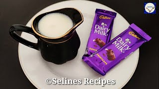 Chocolate amp Milk Recipe Chocolaty ChocoBar in LockdownOnly 2 Ingredients Without CreamDairy Milk [upl. by Araas]