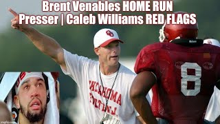 Oklahoma Brent Venables HOME RUN Press Conference  Caleb Williams MORE RED FLAGS [upl. by Rock]