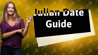 How do you manually calculate Julian date [upl. by Servetnick]