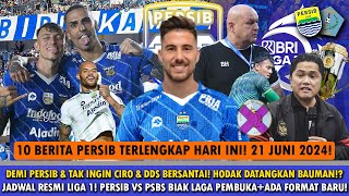 WELCOMEBACK BAUMAN⁉️🔥Catat Jadwal RESMI Liga 1 2024🔥Persib Laga Pembuka😱Nasib Stefano Belum Jelas [upl. by Atsejam]