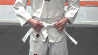 How To Tie Your Belt For Taekwondo [upl. by Macmillan]