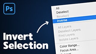 How to Invert Selection in Photoshop [upl. by Htrap23]