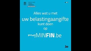 Beheer uw aangifte op MyMinfin [upl. by Nozicka]