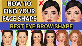 Best eyebrow shapeHow to Choose the Best Eyebrow Shape for Your Face [upl. by Flossi534]