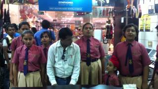 Cheer Children Cheer by St Xaviers Choir Group at Yamaha Music Square Raipur [upl. by Farmelo]