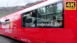 4K Aboard the Glacier Express from Chur to Zermatt [upl. by Eilama323]