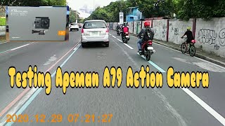 TESTING APEMAN A79 ACTION CAMERA Lakay Jerry Tv [upl. by Hansen530]