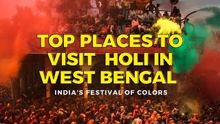 Top Places to visit Holi in west Bengal [upl. by Drallim]