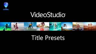 Creating Custom Title Presets in VideoStudio [upl. by Reger]